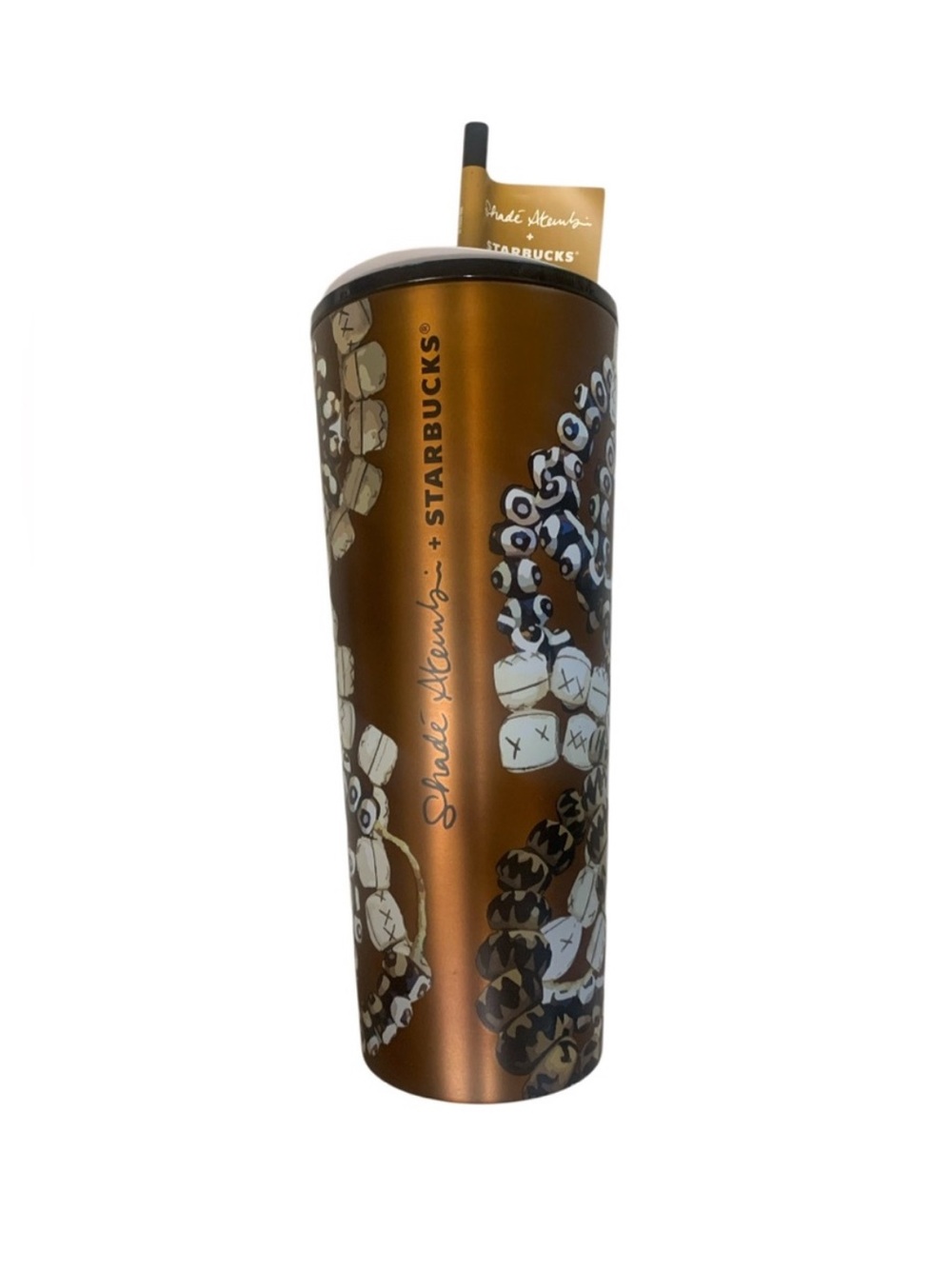 Starbucks X Shade Akanbi Collectible 24oz Tumbler - Black & Bronze NWT